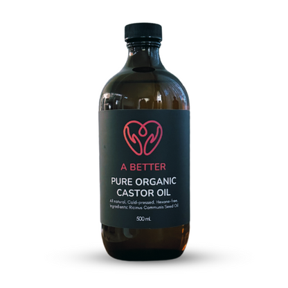 Pure Organic Castor Oil - Amber Glass Bottle