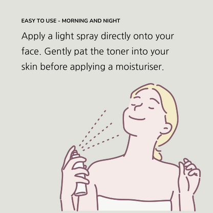 Pure Organic Face Toner 50mL Amber Glass Bottle