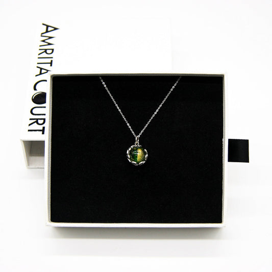 Planet Murano Aroma Necklace - Aurum Verdant | Energy & Healing | Diffuse on the go