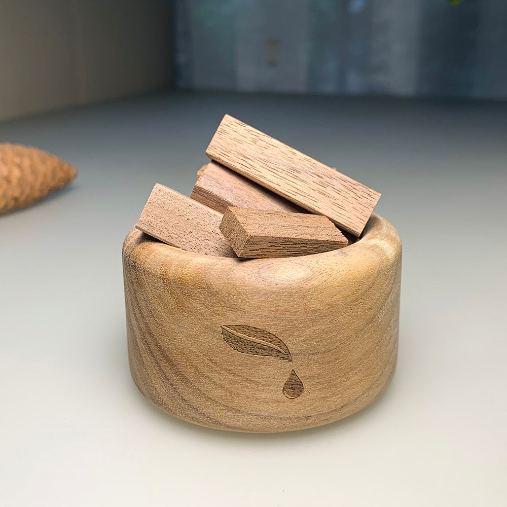 Black Walnut Cup Diffuser | Stylish Home Decor | Waterless Natural Essential Oil Diffusing